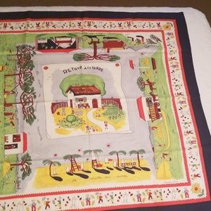 Authentic Hermes Retour a la Terre silk scarf